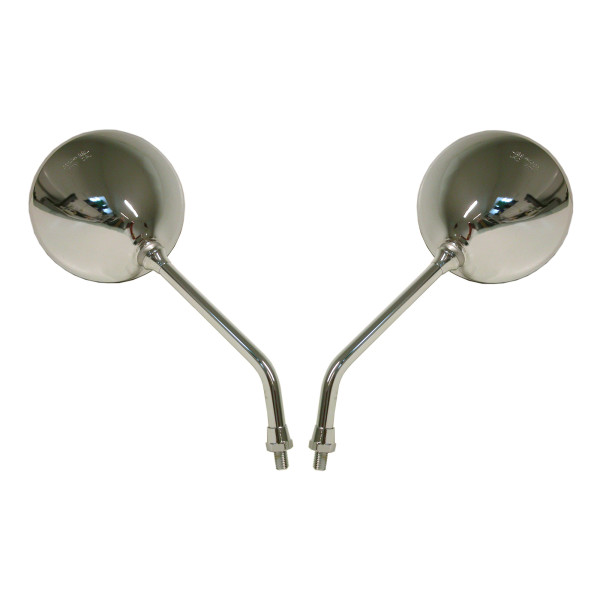Hi Level Mirrors 10mm chrome round l & r hon custom